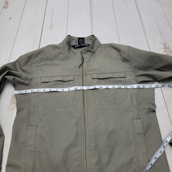 Arc'Teryx Crosswire canvas zip jacket fatigue utility green gray - Picture 4 of 11